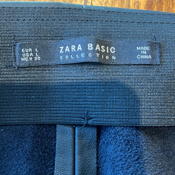 NWOT Zara Basic Collection Faux Leather Pants - Size L - Picture 5 of 8